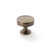 Alexander & Wilks - Lynd Cupboard Knob - Antique Brass - 38mm