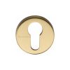 Heritage Brass Euro Profile Cylinder Escutcheon Satin Brass Finish