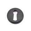 Matt Black Round Escutcheon (Beehive Rose)