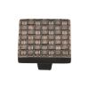 Heritage Brass Cabinet Knob Square Weave Design 32mm Aged Copper finish