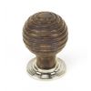 Rosewood and PN Beehive Cabinet Knob 35mm