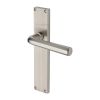 Heritage Brass Octave Reeded Lever Latch Satin Nickel finishUK Design Registration Number 6234528