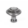 Natural Smooth Ringed Cabinet Knob - Large