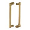 Heritage Brass Back to Back Door Pull Handle Gio Design 332mm Satin Brass Finish