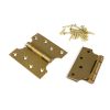 Satin Brass 4" x 2" x 4"  Parliament Hinge (pair) ss