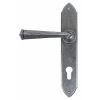 Pewter Gothic Lever Espag. Lock Set