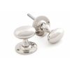 Polished Nickel Oval Mortice/Rim Knob Set