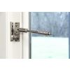 Polished Chrome Night-Vent Locking Reeded Fastener