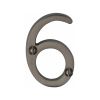 Heritage Brass Numeral 6 Face Fix 51mm (2") Matt Bronze finish