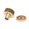 Polished Bronze Brompton Cabinet Knob - 25mm (Plain)