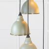 Smooth Brass Brindley Cluster Pendant in Tump