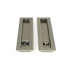 Pewter 250mm Plain Rectangular Pull - Privacy Set