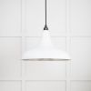 Smooth Nickel Frankley Pendant in Flock