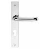 CleanTouch Anti-Bac RTD Safety Lever on Square Euro Backplate - Polished Chrome