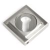 Satin Marine SS (316) Round Euro Escutcheon (Square)