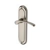 Heritage Brass Door Handle Lever Latch Ambassador Design Mercury finish