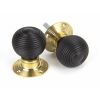 Ebony and PB Cottage Mortice/Rim Knob Set - Small