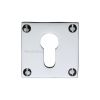 Heritage Brass Euro Profile Cylinder Escutcheon Polished Chrome finish