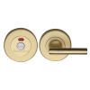 Heritage Brass Indicator Turn &amp; Release for Bathroom Doors Satin Brass finish