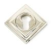 Polished Nickel Round Euro Escutcheon (Square)