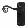 Black Monkeytail Lever Latch Set