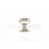 Old English Harrogate Solid Brass Mushroom Mortice Knob on Concealed Fix Rose - Polished Nickel