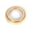 Polished Brass Round Euro Escutcheon (Art Deco)