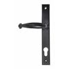 Black Cottage Slimline Lever Espag. Lock Set