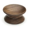 Wooden Cabinet Knob Yoyo Design 65mm Walnut Finish