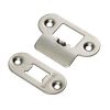 Forend Strike & Fixing Pack To Suit Heavy Duty Tubular Latch-Satin Stainless Steel-Radius Forend - Satin Stainless Steel