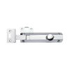 Heritage Brass Door Bolt Necked Flat 6 Polished Chrome finish