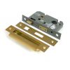 Satin Brass 2½" Euro Profile Sash Lock