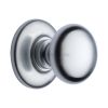 Heritage Brass Centre Door Knob Round Design 3" Satin Chrome Finish