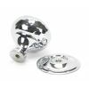 Polished Chrome Hammered Mushroom Cabinet Knob 32mm