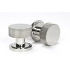 Polished Marine SS (316) Brompton Mortice/Rim Knob Set (Art Deco)