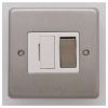 Eurolite Stainless Steel Switched Fuse Spur Satin Stainless Steel