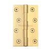 Heritage Brass Hinge Brass 4" x 2 3/8" Natural Brass finish