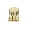 Aged Brass Judd Cabinet Knob - 32mm (Square)