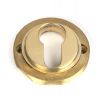 Polished Brass Round Euro Escutcheon (Beehive)