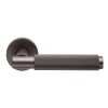 Varese Knurled Lever On Rose - Matt Bronze