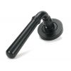 Matt Black Newbury Lever on Rose Set (Plain) - Unsprung