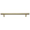 Heritage Brass Door Pull Handle Bar Design 457mm Polished Brass Finish