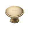 Heritage Brass Cabinet Knob Domed Design 38mm Satin Brass finish