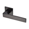 Barcelona Lever Set Square Rose Matt Black