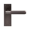 Varese Lever On Backplate Latch  - Matt Bronze