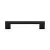 Heritage Brass Cabinet Pull Metro Design 128mm CTC Matt Black Finish