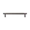 Heritage Brass Cabinet Pull Partial Knurl Design 128mm CTC Matt Bronze finish