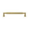 Heritage Brass Cabinet Pull Bauhaus Round Design 152mm CTC Satin Brass Finish