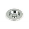 Polished Chrome 75mm Plain Round Pull - Privacy Set