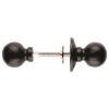 Ball Rim Knob Furniture - Black Antique